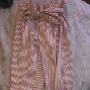 Pink striped pants